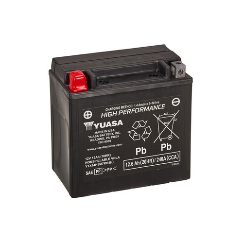 Yuasa battery ytx14h - battery, ytx14h(wc)